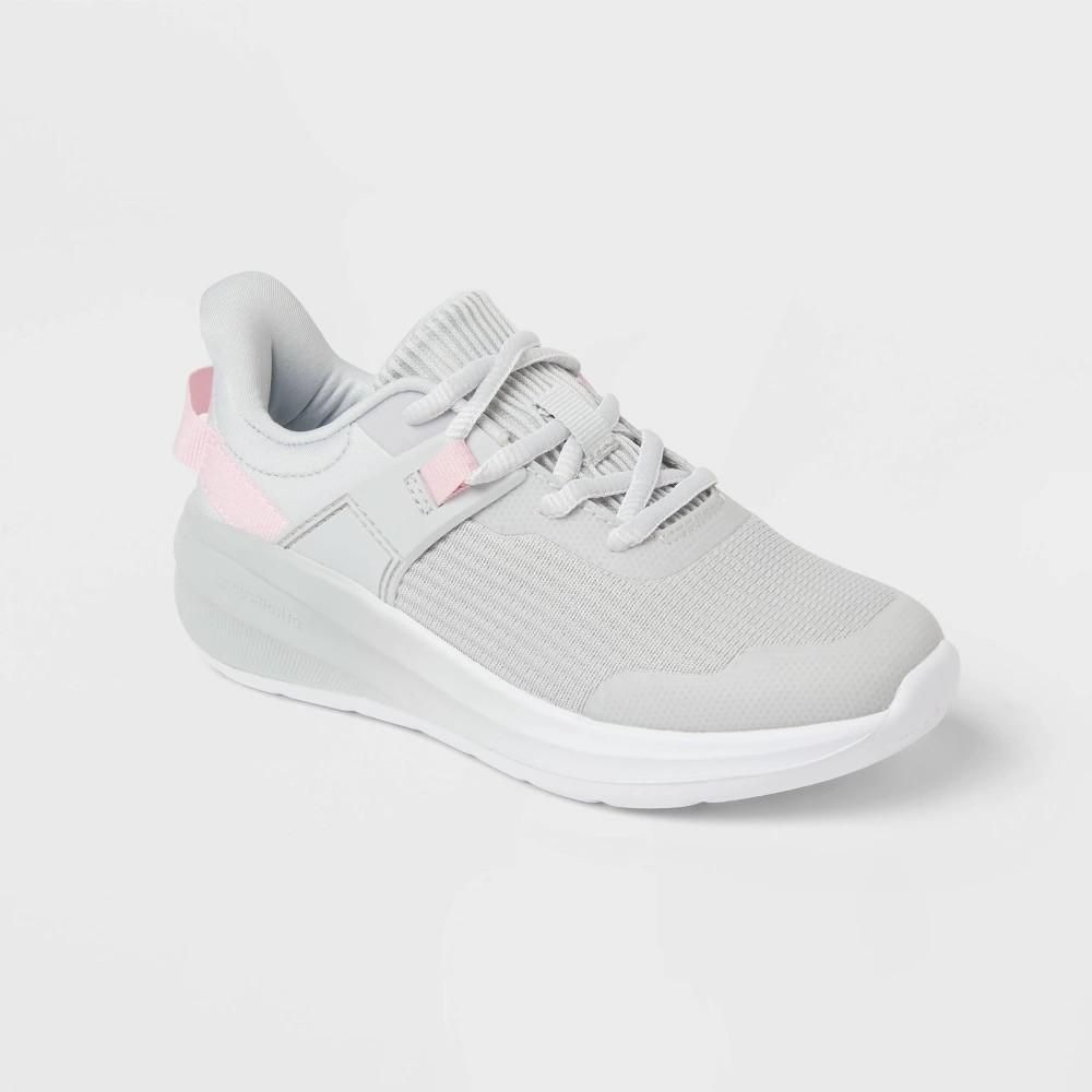 6Y W8 All in Motion Kids Ira Performance Sneakers Gray Pink Washable